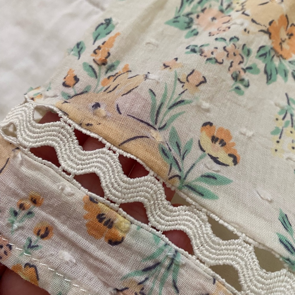 Haute hippie bunny matching flowy top with bloomers perfect for Easter/Spring - Picture 6 of 8